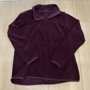 32 Degrees Purple Pullover Sweater with Stand-Up Collar Womens size S